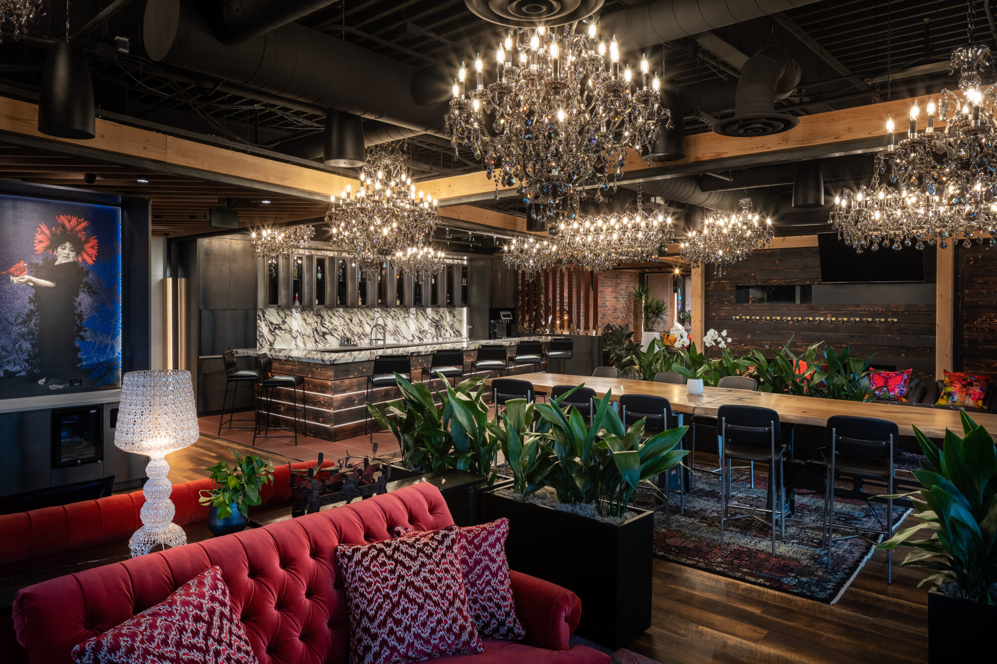 Lounge and bar at Shift Office Spaces, Littleton